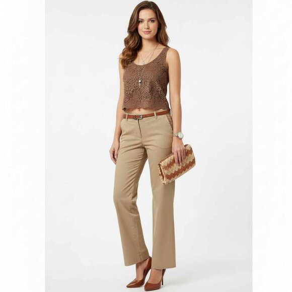 WESTBOUND Size 16L NWT Khaki Pants - Bi Stretch Fabric Career/Casual Wear - Picture 1 of 6